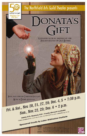 "Donata's Gift" holiday musical by Daniel and Christine Kallman