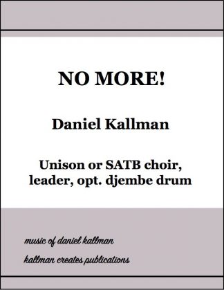 "No More!" by Daniel Kallman